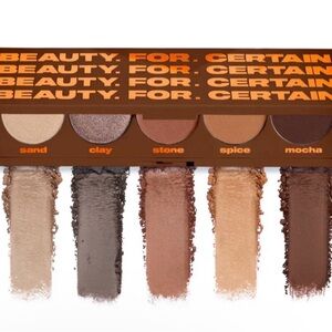 Beauty for Certain Eyeshadow Palette - Sand, Clay, Stone, Spice, Mocha